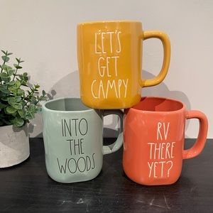 RAE DUNN SET OF 3 MUGS